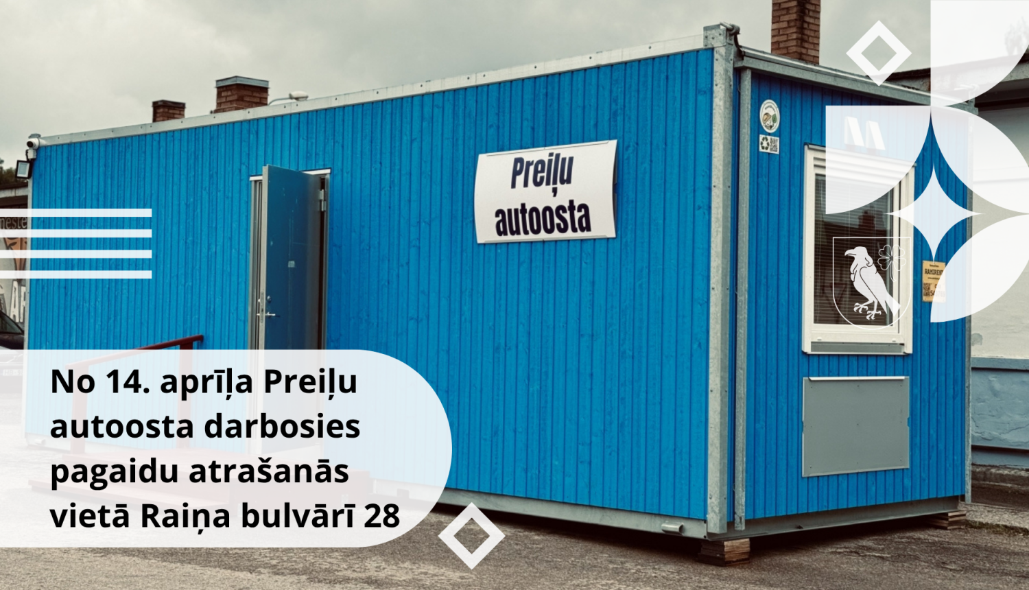 No 14. aprīļa Preiļu autoosta darbosies pagaidu atrašanās vietā Raiņa bulvārī 28