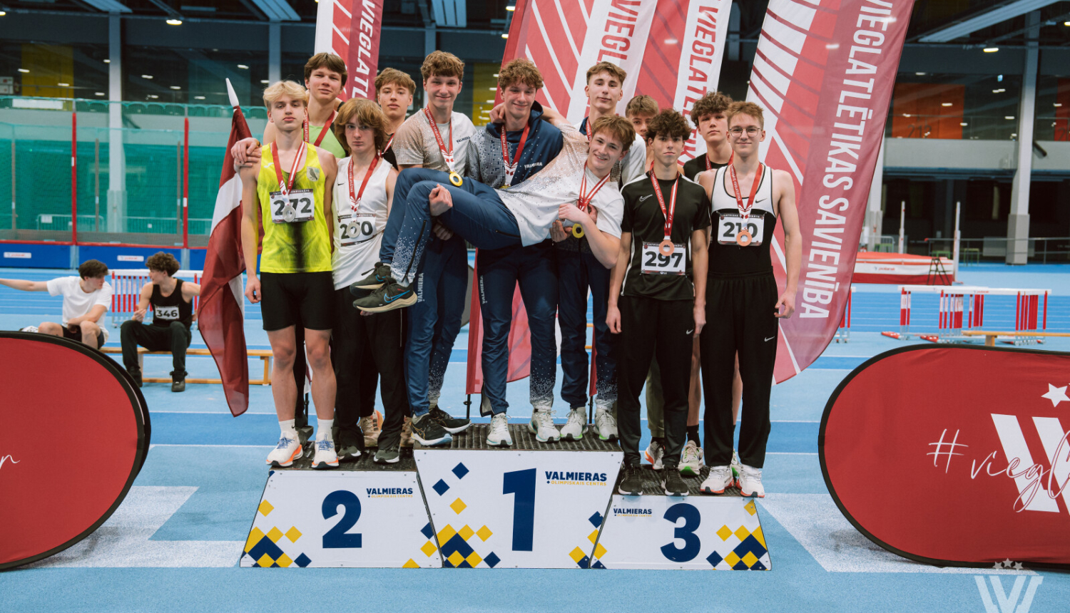 Preiļu novada BJSS audzēkņi sekmīgi startē Latvijas čempionātā U-18 vieglatlētikā telpās