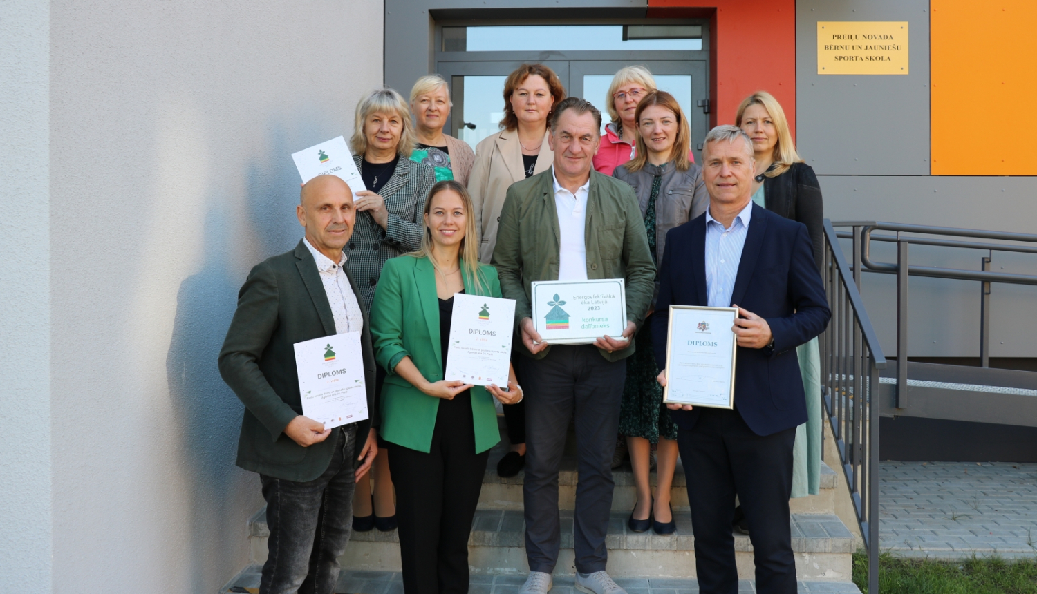 Preiļu novada Bērnu un jauniešu sporta skolas ēka ieguvusi 2. vietu konkursa “Energoefektīvākā ēka Latvijā 2023” nominācijā “Energoefektīvākā publiskā ēka Latvijā 2023”