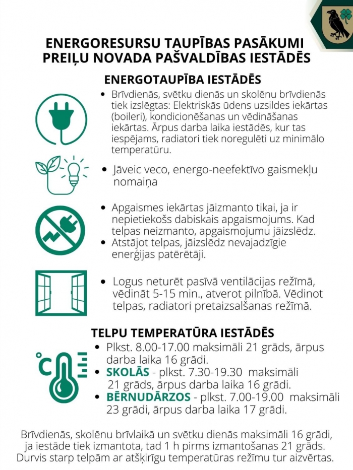 energoresursu taupības pasākumi