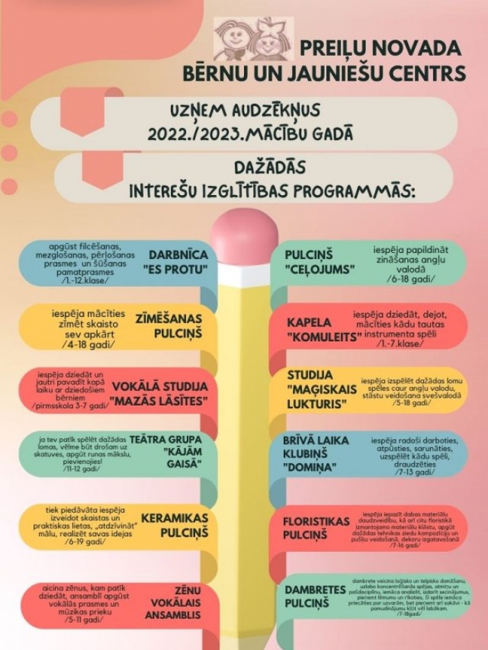 interešu izglītības programmas