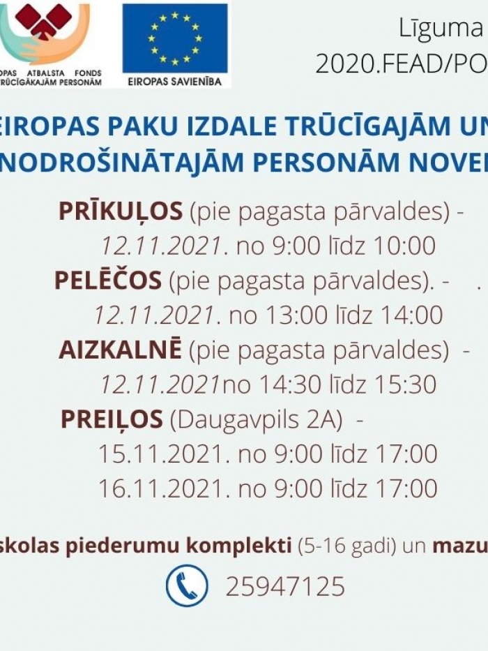 Eiropas paku izdale trūcīgajām un maznodrošinātajām personām 