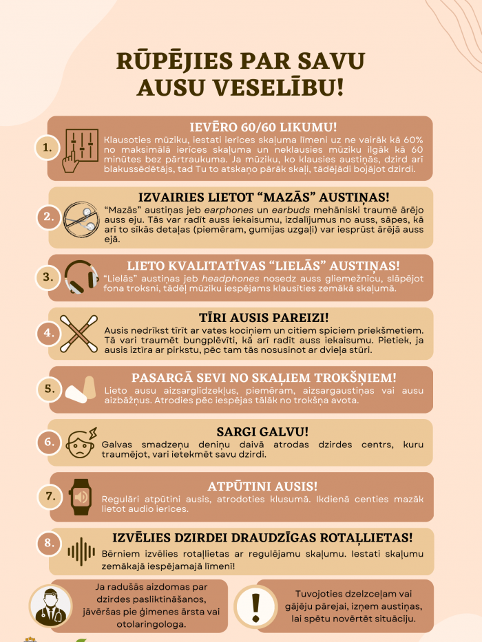 ausu veselība