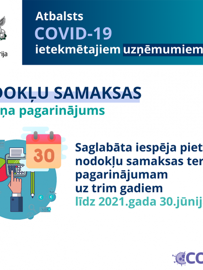 nodokļu samaksas termiņa pagarinājums