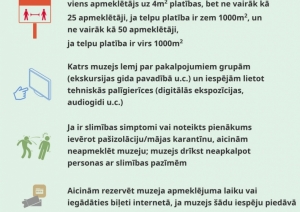 Kultūras iestādes atsāks darbību, ievērojot sanitāro protokolu prasības