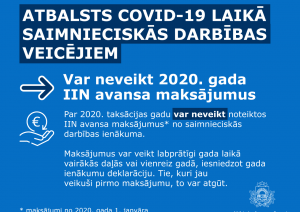Kopsavilkums: atbalsta pasākumi nodokļu jomā COVID-19 krīzes skartajiem uzņēmumiem