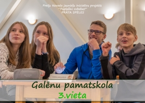 Īstenots jauniešu iniciatīvas projekts “Prāta spēles”