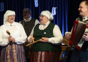 Saunas Tautas namā aizvadīts pasākums "Pavasara daudzynuošona"