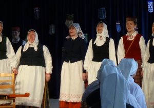 Saunas Tautas namā aizvadīts pasākums "Pavasara daudzynuošona"