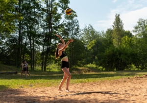 Jauniešu volejbola turnīrs Riebiņos